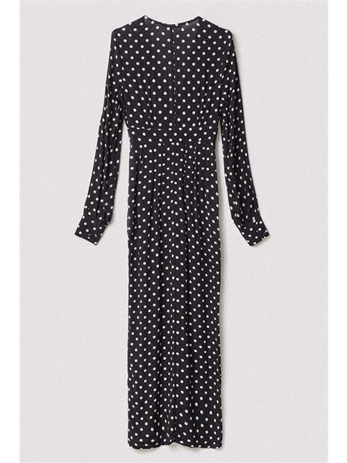 abito betsy lungo chemisier MAR DE MARGARITAS | MMABW00081FANTASIA POIS NERO